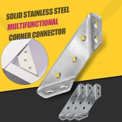 🔥Hot Sale 50% OFF🔥🔧 UNIVERSAL STAINLESS STEEL FURNITURE CORNER BRACES — Triangular Stability Reinforcement | Rust-Proof Structural Support & Easy Install 🔧