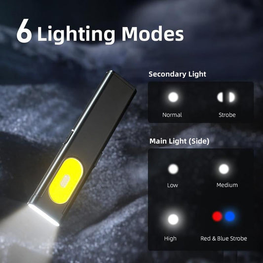 🔦 470 Lumen Slim EDC Flashlight – Compact, Powerful & Always at Hand