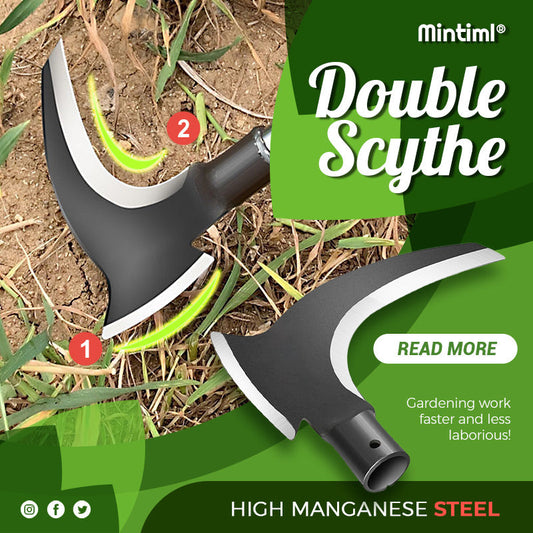 🎁New Year Sale 50% OFF⏳High Manganese Steel Double Scythe