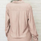 🏆LAST DAY SALE 50% OFF🔥Women's Solid Lapel Long Sleeves Button-Down Shirt