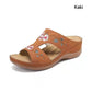Women's Comfortable Open-Toe Platform Slippers