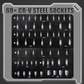 🏆🔩 Ultimate socket set for mechanics – CR-V Steel Sockets Set🔧64% discount