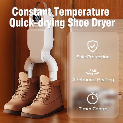 👟 64% OFF FLASH SALE ! ⚡ Electric Shoe Dryer – 360° Heat Circulation, Kills Odor & Bacteria, Portable & Quiet Design 🧦