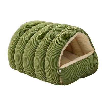 😸Warmth Cozy Comfort  Plush Pet Cave