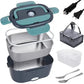 🍱 50% OFF! 🔌 2-in-1 Portable Electric Lunch Box (60W) – Dual Voltage (12V/230V), 1.5L Stainless Steel & Fast Heating ✨