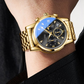 ⌚ 50% OFF! ✨ MEN'S CHRONOGRAPH WATCH - 3 Subdials & Date Display, Water-Resistant with Stainless Steel Strap, Classic Design for Business and Casual Wear 💼🌟
