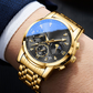 ⌚ 50% OFF! ✨ MEN'S CHRONOGRAPH WATCH - 3 Subdials & Date Display, Water-Resistant with Stainless Steel Strap, Classic Design for Business and Casual Wear 💼🌟