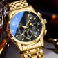 ⌚ 50% OFF! ✨ MEN'S CHRONOGRAPH WATCH - 3 Subdials & Date Display, Water-Resistant with Stainless Steel Strap, Classic Design for Business and Casual Wear 💼🌟