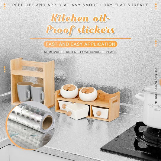 🥳2026 HOT SALE🥳💞50K+ SOLD! 🍳✨ 50% OFF! Kitchen Peel & Stick Backsplash – aluminum foil, oil-proof, waterproof & heat-resistant to 250°C. Easy cut-to-fit, wipe-clean surface! 🛡️✅
