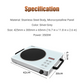 🔥High-Power Single Burner Electric Ceramic Cooktop