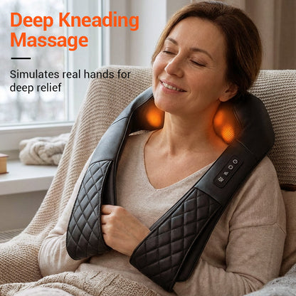 📢📢50%  OFF !! ⏰Cordless Neck & Shoulder Massager with Heat