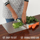 ⏳🔥LIMITED-TIME 50% OFF! ⏰Must‑Have Cooking Tool！🥩🥦Safer, Cleaner & More Convenient!💥304 Stainless Steel Cutting Board
