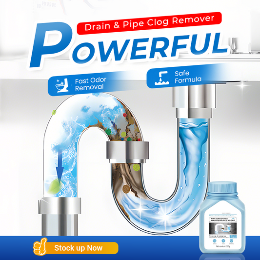 🔄✨LAST DAY SALE 50% OFF🧴Multi-purpose Powerful Sink & Drain Cleaner, Heavy Duty Unblocker Liquid, Kitchen Pipe Dredging Agent for Household Soap Scum & Clogged Drains