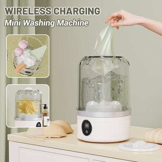 🎉 New Year's Gift – 50% OFF! 🧺 Wireless Mini Washing Machine for Underwear: Deep Cleaning + Bacteria Reduction – Safer than Hand Washing!
