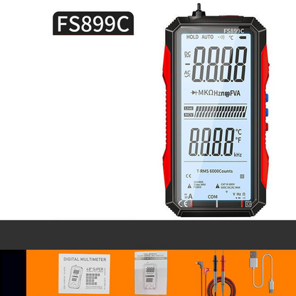 🔧 49% OFF NOW! ⚡ USB Rechargeable Digital Multimeter – Auto-Ranging, LCD Backlight & Portable Design 📏