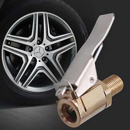 🚗 BUY 1 GET 1 FREE! ✨ Quick-Connect Tire Inflator Chuck Adapter – Brass, Leak-Proof, One-Hand Use 🔧