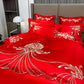 Soft and Breathable Embroidered 4-Piece Bedding Set