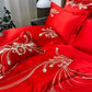 Soft and Breathable Embroidered 4-Piece Bedding Set
