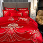 Soft and Breathable Embroidered 4-Piece Bedding Set