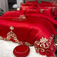 Soft and Breathable Embroidered 4-Piece Bedding Set