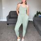 🥳2026 HOT SALE 🎀Twisted U-Neck Harem Jumpsuit – Flattering U-neck, gentle twist detail softens tummy. Side pockets for phone or specs. Easy pull-on, no tricky zips. Your new go-to for casual days. 🌸✨