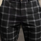 Men's Slim-Fit Plaid Trousers