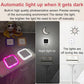 LED Night Lights Plug into Wall 6-Pack, Plug in Night Light, Dusk to Dawn Nightlight Led Night Lights for Bedroom, Bathroom, Hallway Warm White