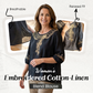 👚 60% OFF NOW! 🌸 Women's Embroidered Cotton-Linen Blend Blouse – Breathable & lightweight – Delicate embroidery, perfect for summer or resort wear – chic and effortless ✨