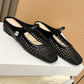 ⏳Limited-time 50% off⏰Women's Woven Square-Toe Mary Jane Mules👡