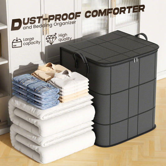 🎁Dust-Proof Bedding Storage Bag – Large Capacity Comforter & Clothing Organizer
