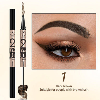 ✨Buy 1 Get 1 Free✨2-in-1 Waterproof Eyebrow Pencil with Gel