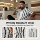Men's Short Sleeve Retro Geometric Knit Shirt【Buy 2 Get 1 FREE – you get 3! Only 3 days left!】