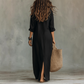 Loose maxi dress with a wide cut and front slits