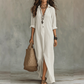 Loose maxi dress with a wide cut and front slits