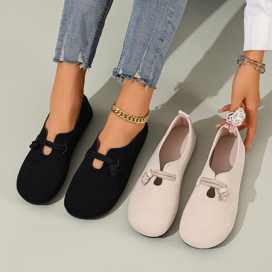 📢📢 66% OFF !! ⏰ Comfortable slip-on faux suede ballerina flats