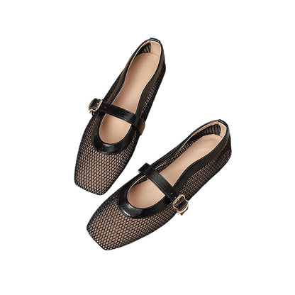 Elegant breathable mesh Mary Jane shoes 👡✨