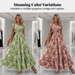 Women's V-Neck Floral Print Smocked Maxi Dress    Free shipping on 2 items 🚚✨