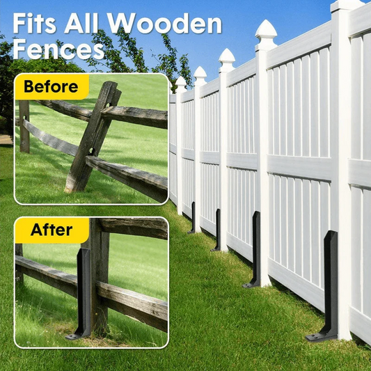 🔧 Save 50%! ⏰ Fence Post Repair Kit – Rustproof steel & no‑dig install ✨