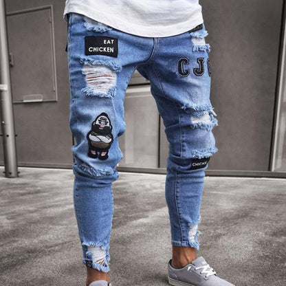 Last Day – Special Price! ⏰✨Men's Ripped Skinny Jeans