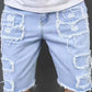 💐58% OFF ! Men’s Ripped Denim Shorts – Casual Versatile Look 🌞👕【Limited Offer】