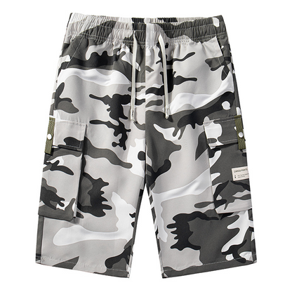 🥳SUMMER HOT SALE🥳💞50K+ SOLD!💥50% OFF! 🔥Men's Camo Cargo Shorts with Drawstring Waist