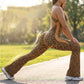 🔥2026 New Arrival🔥Women's Cheetah Print Workout Jumpsuit with Built-in Bra