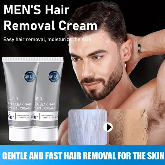 ⏳Limited-time 50% off⏰Men's Fast-Acting Hair Removal Cream🪒🧴Buy 2 Get 3 Free (5 PCS) & ✈️Free Shipping