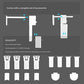 Top-Down Bottom-Up Pleated Blinds