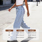 🔥Spring Hot Sale🔥Bow Embroidered High-Waist Straight-Leg Jeans