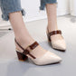 Limited Time Discount 💸Women's Stylish Pointed Toe Chunky High-heel Sandals