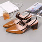 Limited Time Discount 💸Women's Stylish Pointed Toe Chunky High-heel Sandals