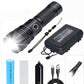 Set of Super Bright Waterproof Rechargeable Flashlights with Zoom🎉 Limited time deal – grab your set today!