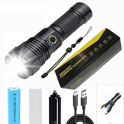 Set of Super Bright Waterproof Rechargeable Flashlights with Zoom🎉 Limited time deal – grab your set today!