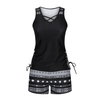 🥳SUMMER HOT SALE🥳💞50K+ SOLD!💥50% OFF! 🔥Women's Printed Two-Piece Tankini Swimsuit